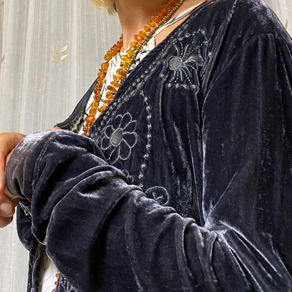 Gypsy Junkies for Free People Velvet Boho Tunic - Picture 4 of 10